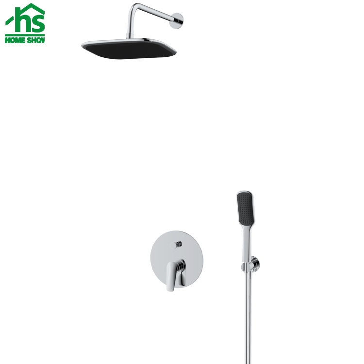 Hotel Wall Mounted Bathroom Handheld Shower Head Mixer Shower System Set D11 1009