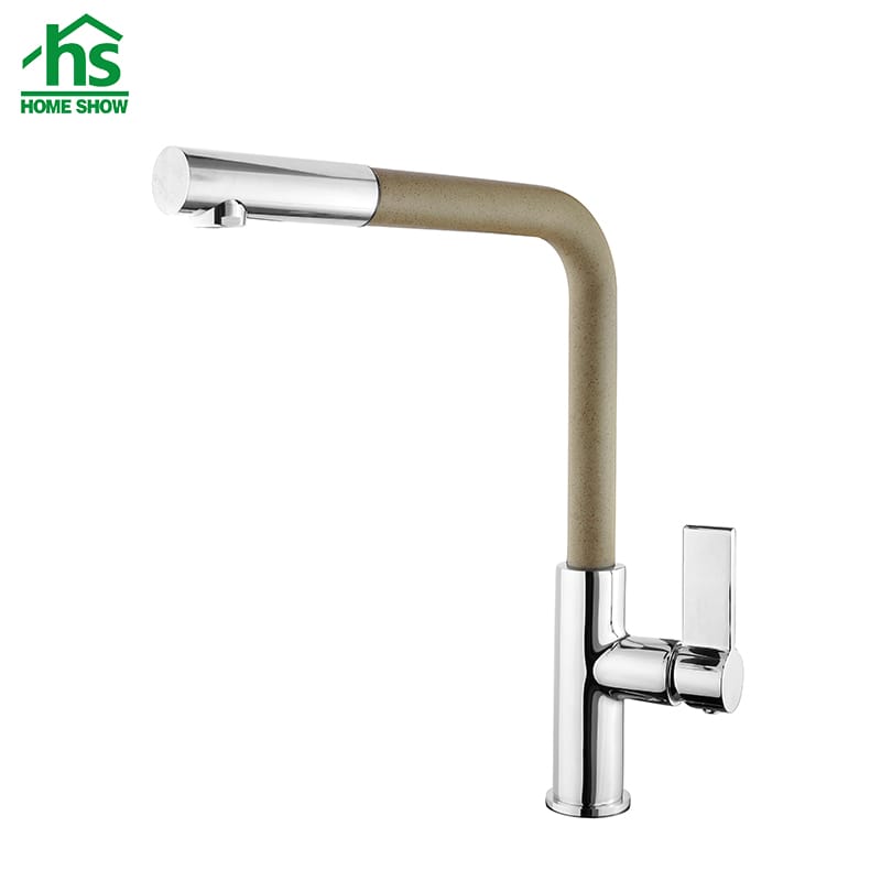 Wholesale ODM Brass Single Handle Kitchen Faucet C03 1217 Manufacturer