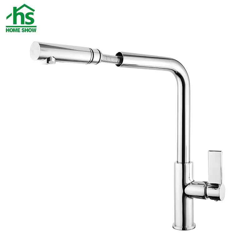Factory Price Hot Sale Chrome Pull Out Kitchen  Sink Faucet Supplier C03 1337