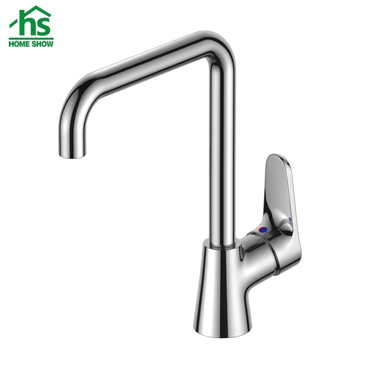 Wholesale Unique Shape Rotating Design Brass Single Handle Kitchen Faucet Supplier C03 0012