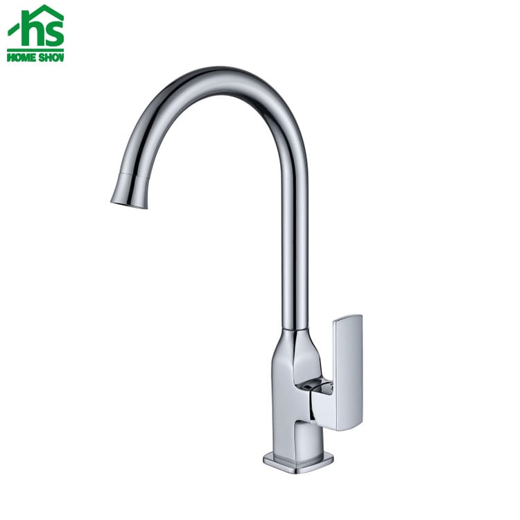 Factory Direct Sale U shaped Polished Brass Kitchen Faucet Supplier C03 1406