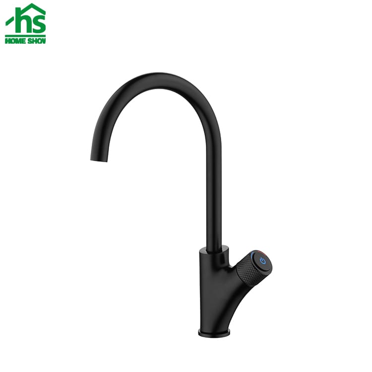 Black Color Tree Shape Button Kitchen Sink Faucet C214001