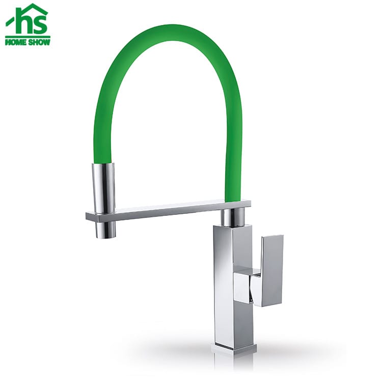 Green Color Square Body Kitchen Faucet  C031504