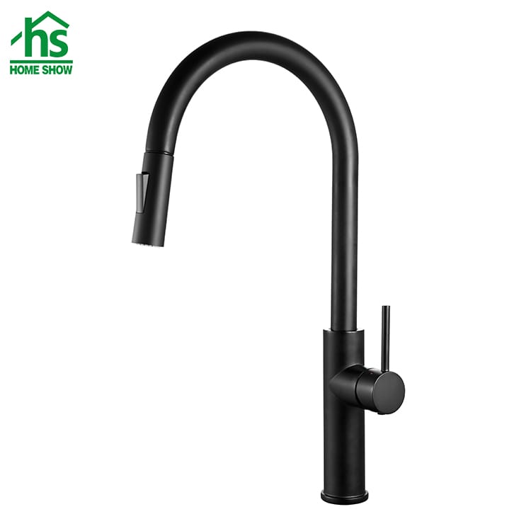 Factory Faucet Black Color Pull Out Spray C03 1412
