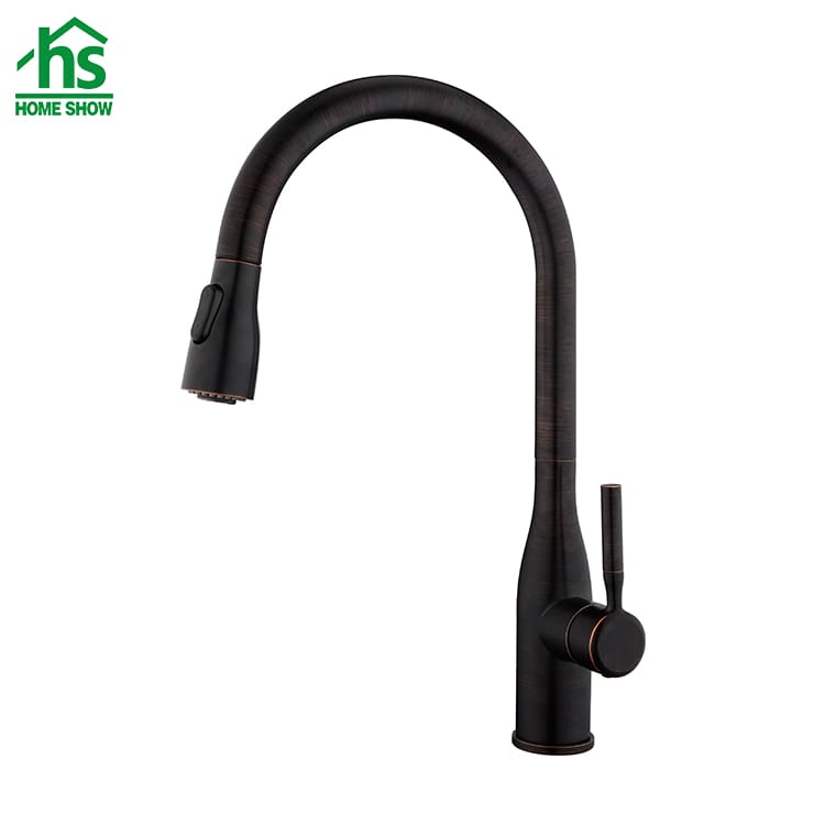 Wholesale Oil Rubbed Bronze Black Pull Down Kitchen Faucet C03 1430