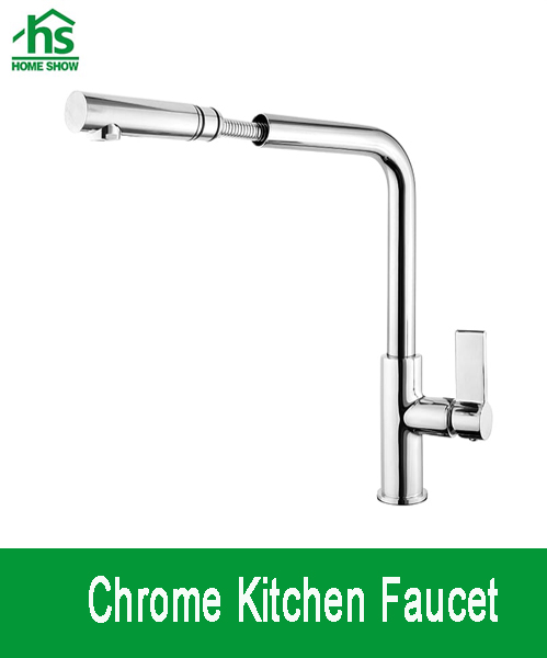 chrome kitchen faucet