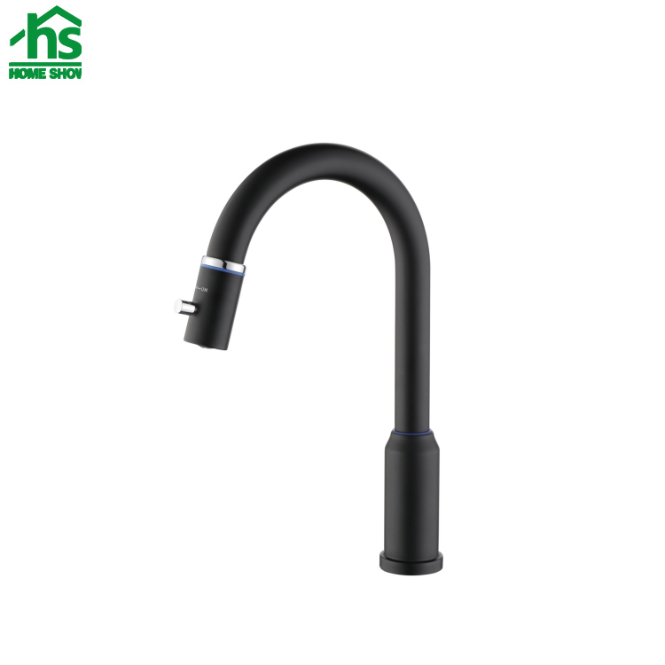 Matt Black  Stainless Steel Single Cold Kitchen Faucet Tap N09 1340