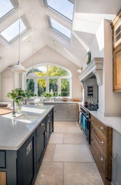 glass roof kitchen 