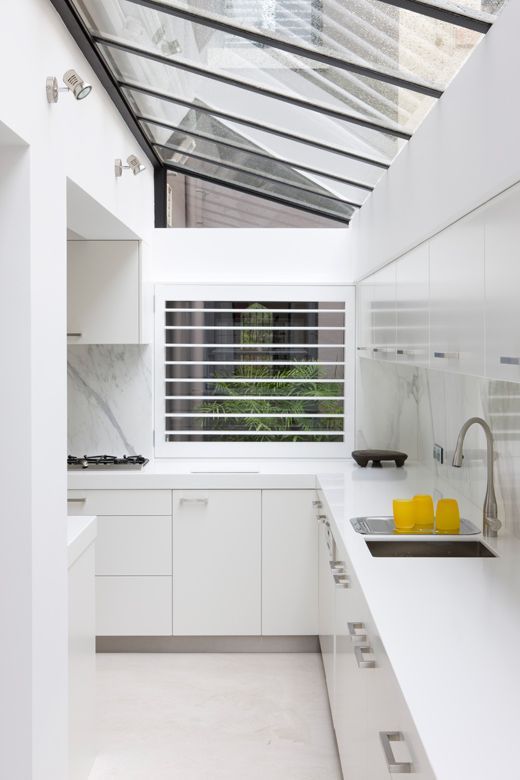 glass roof kitchen 