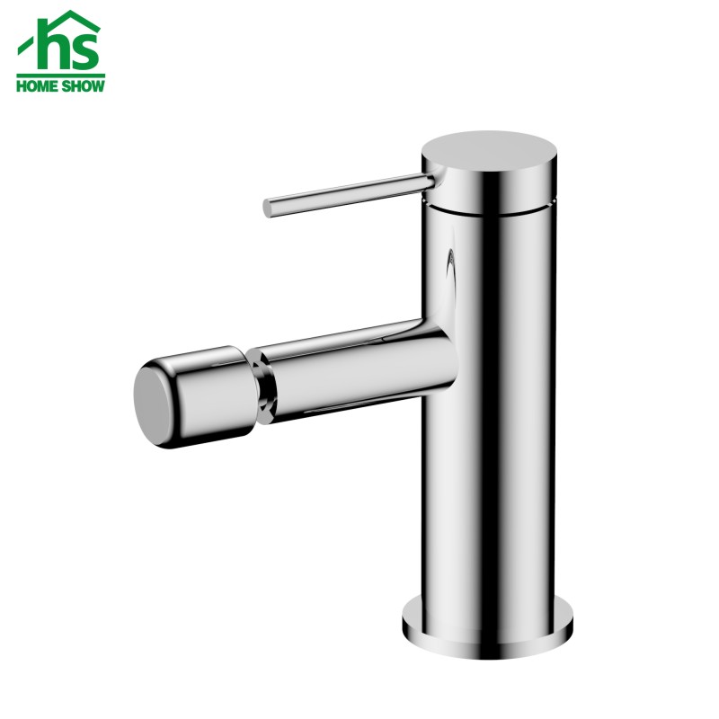 Wholesale Simplified Style Single Lever Bathroom Faucet in Brass Material
