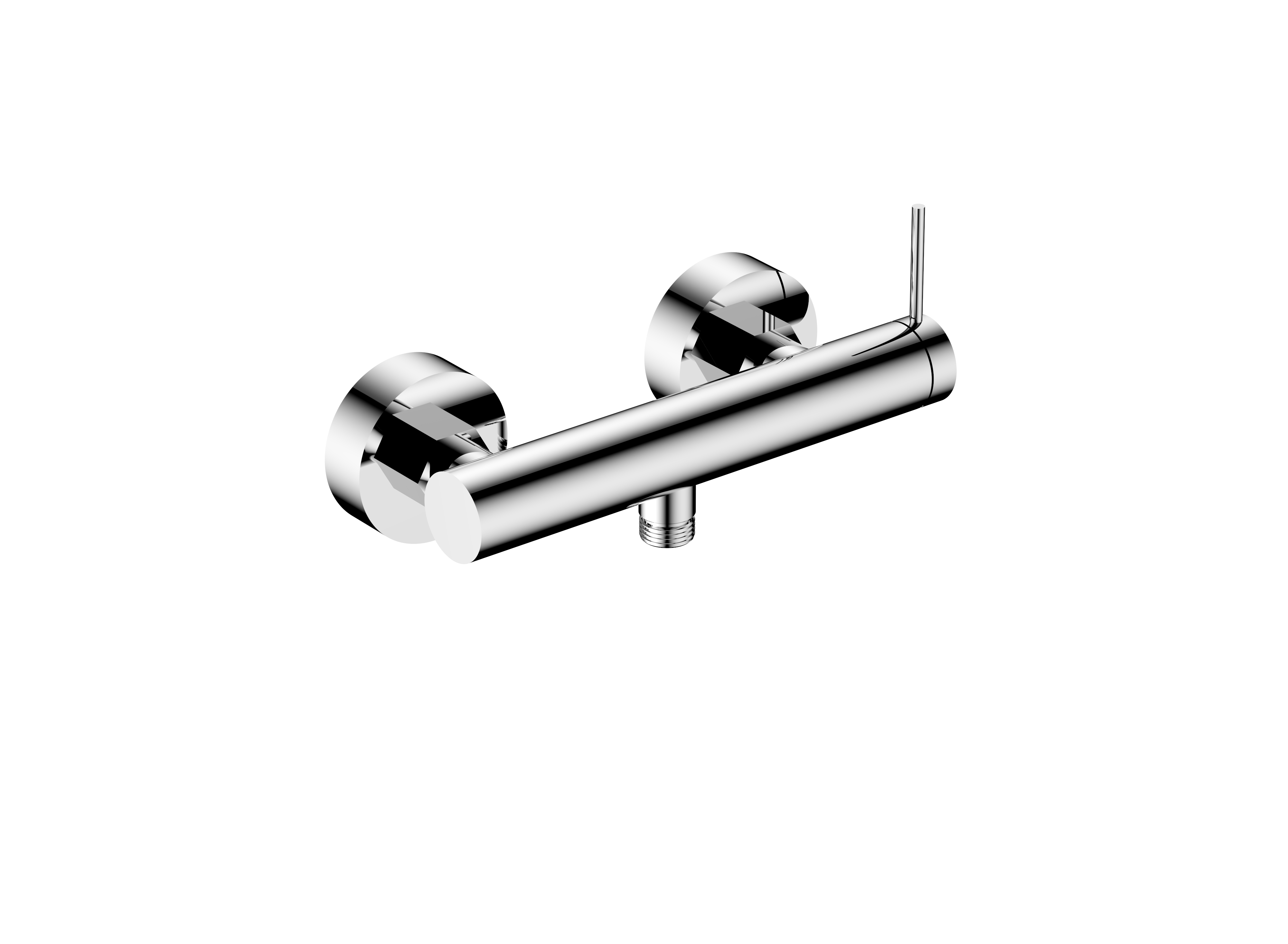 Wall Mounted Bathroom Shower Mixer Faucet without Slide Bar D05 0090