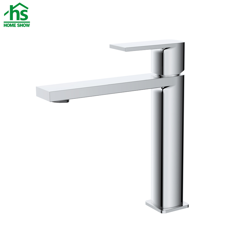 Mnaufacturer New Design  Chrome Single Lever  Basin Mixer Bathroom Faucet