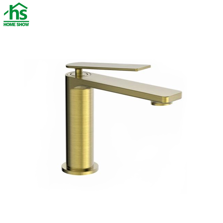 Wholesale Gold Surface Unique Design Single Lever Basin Mixer Tap for Bathroom