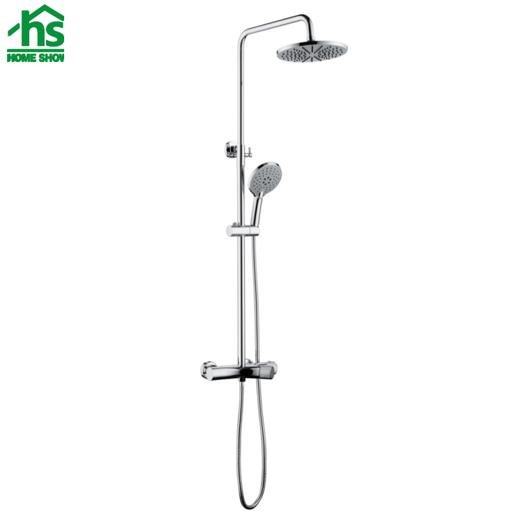 Factory Supply OEM Brass ChromeThermostatic Rainfall Bath and Shower Set