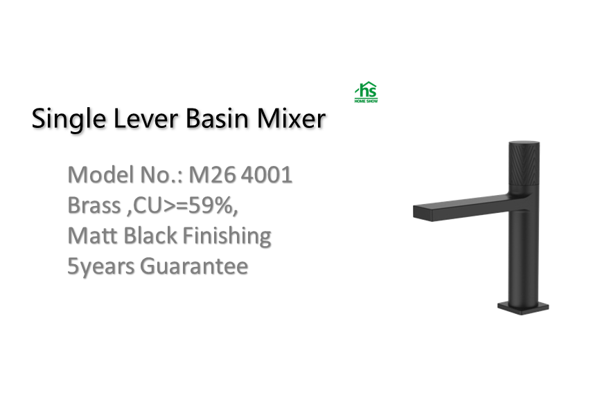 ODM matt black single lever mixer