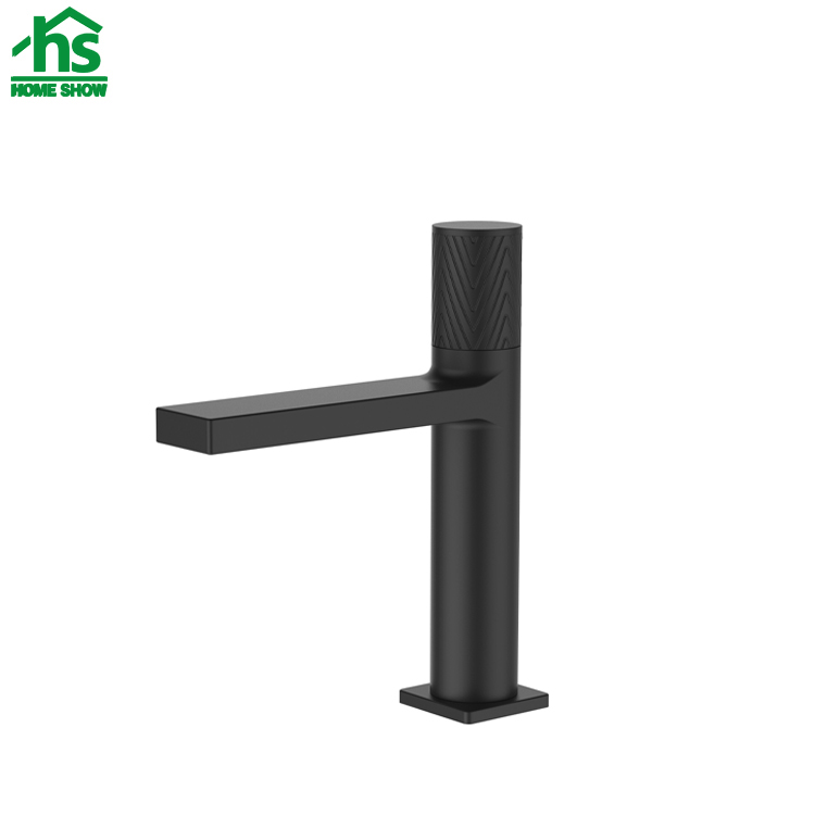 Wholesale Matt Black Single Lever Basin Mixer Bathroom Faucet Supplier M25 1001