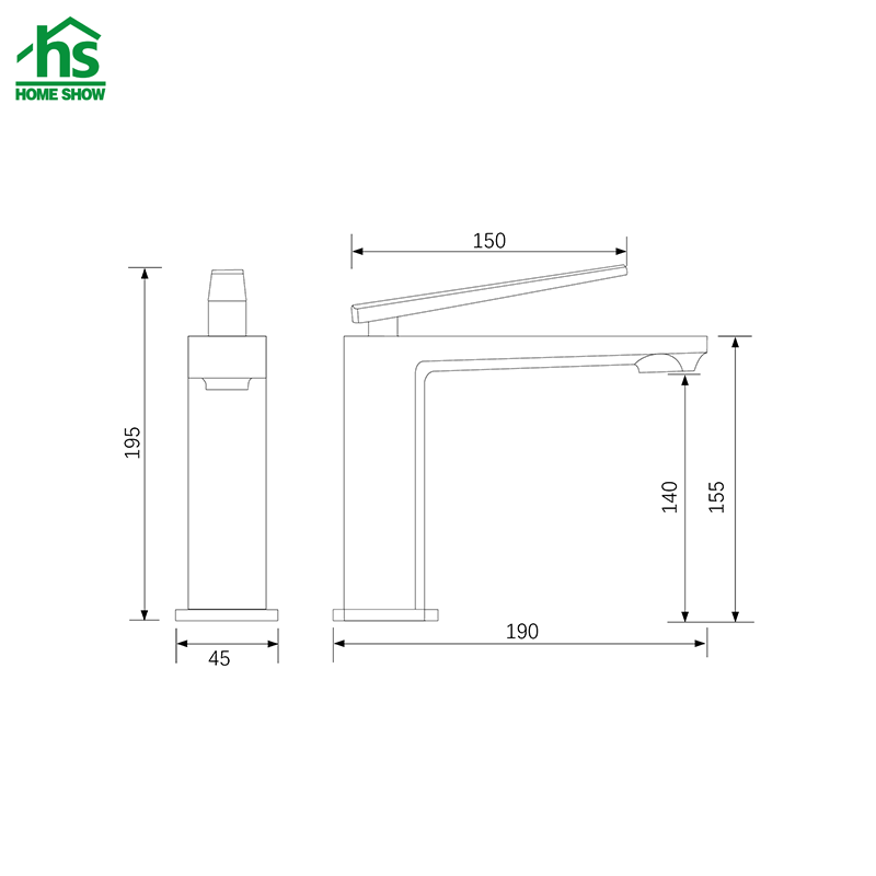 Factory OEM Hollow Handle Golden Hotel Brass Basin Faucet for Bathroom M30 3001