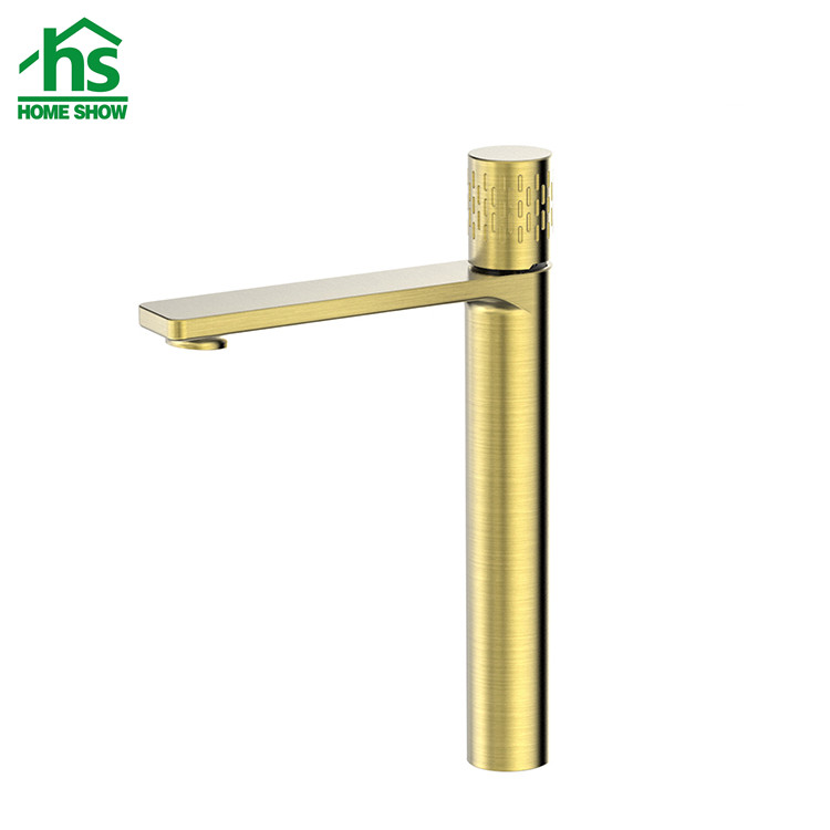 Wholesale Custom Price Gold Single Lever Basin Mixer Bathroom Faucet Factory M25 5003
