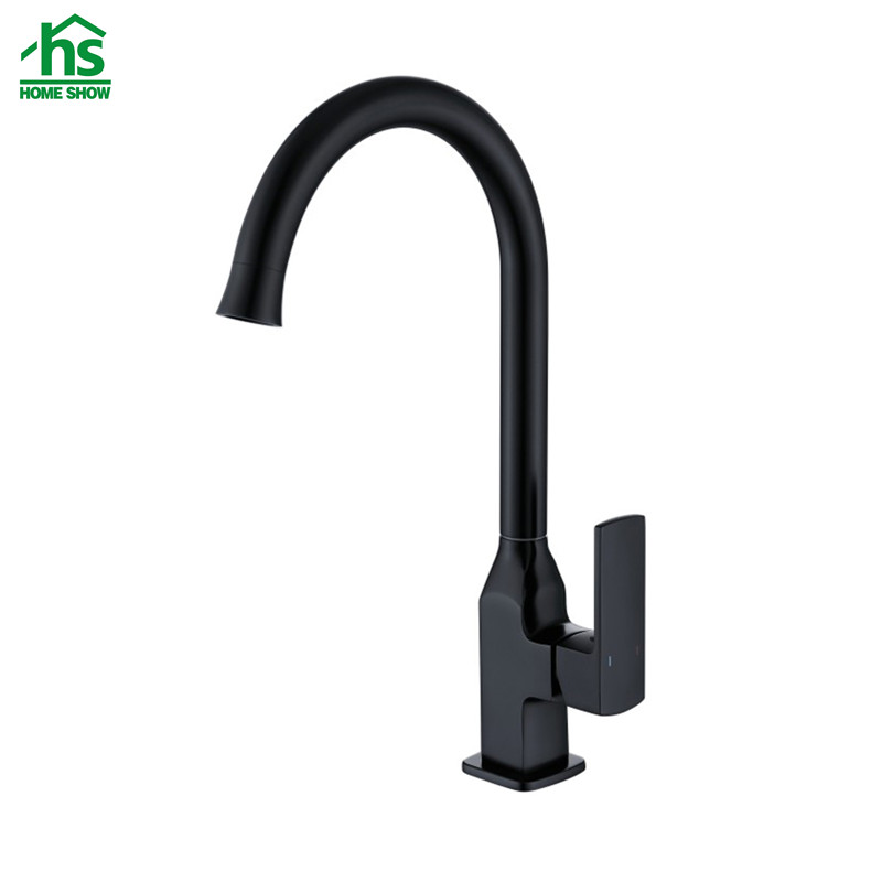 Wholesale OEM Matte Black Water Saver Faucet Italian Kitchen Sink Faucets C03 1407