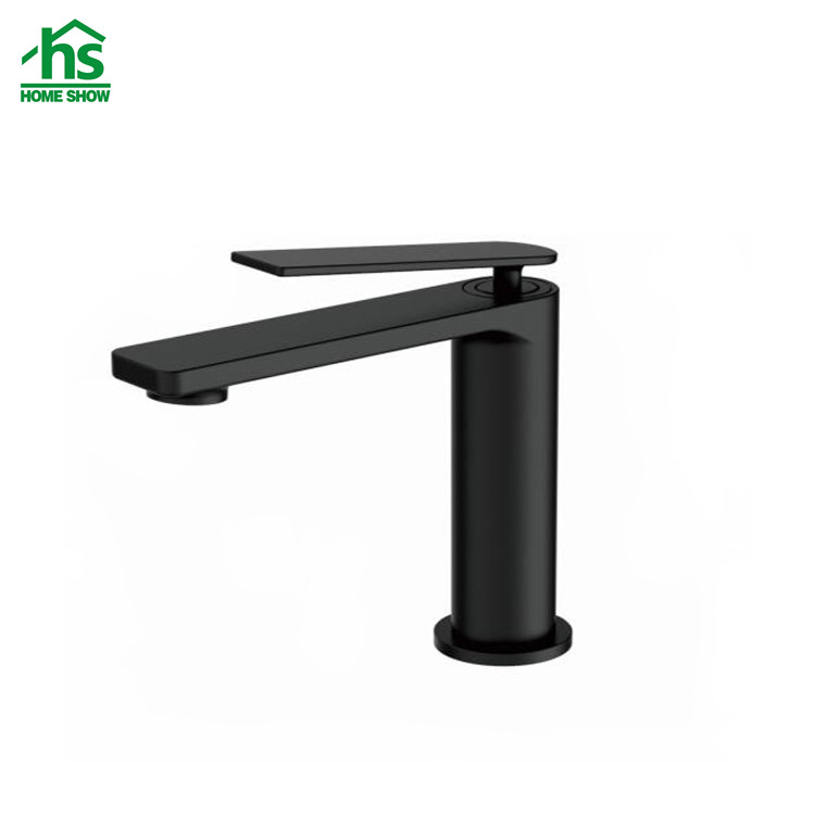 Factory Wholesale  Matt Black Single Lever  Basin Mixer Bathroom Faucet