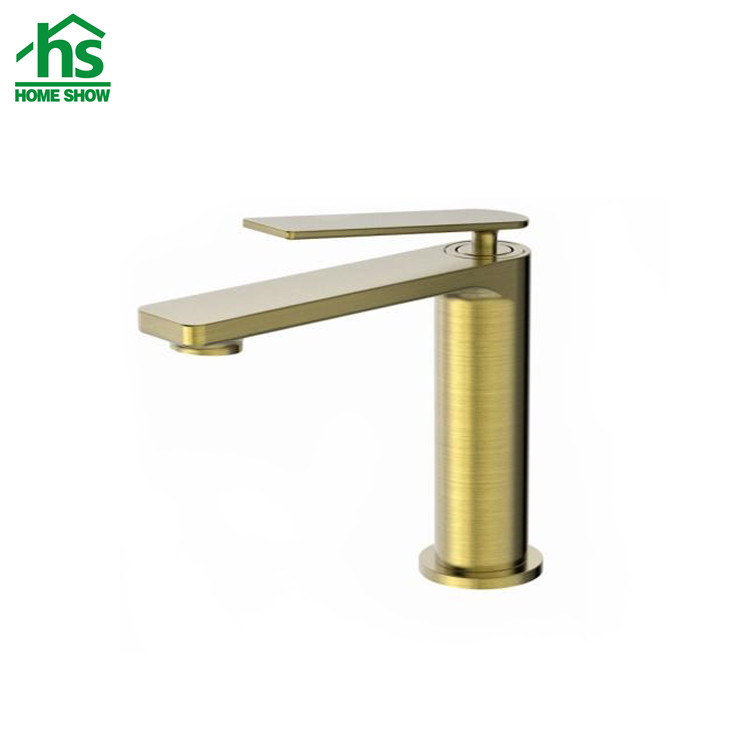 Wholesale Gold Surface Unique Design Single Lever Basin Mixer Tap for Bathroom