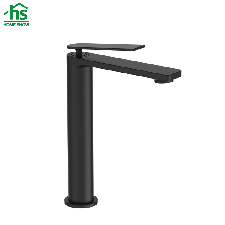 Factory Wholesale Price Matt Black Single Lever  Basin Mixer Bathroom Faucet