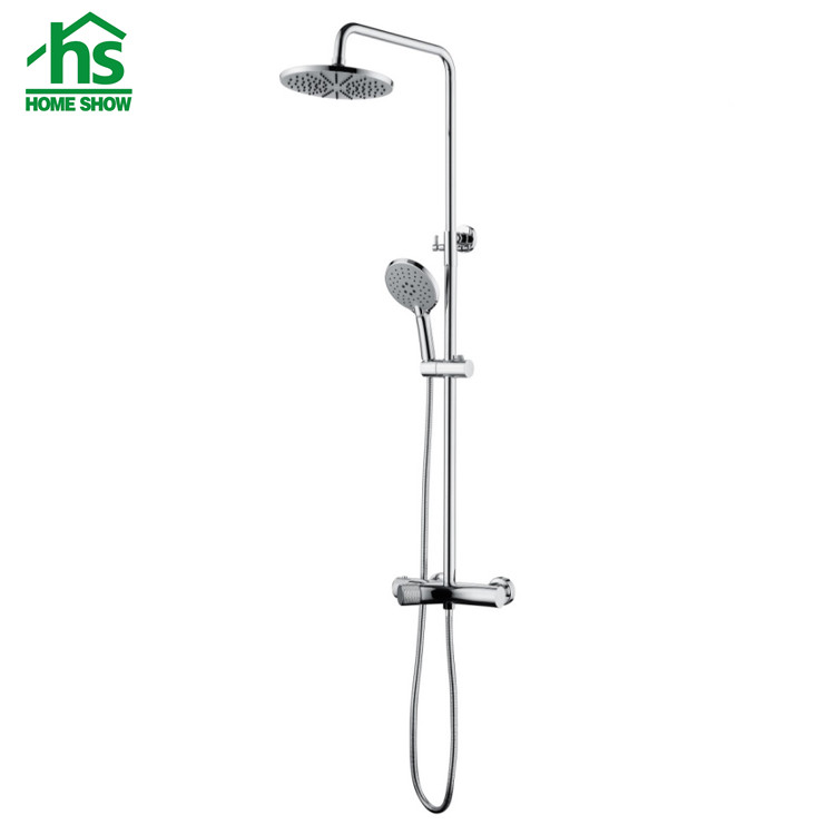 Factory Supply OEM Brass Chrome Thermostatic Rainfall Bath and Shower Faucet Set