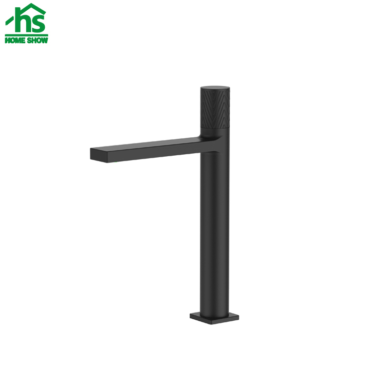 Wholesale Custom Matt Black Single Lever Basin Mixer Bathroom Faucet Factory M25 4003