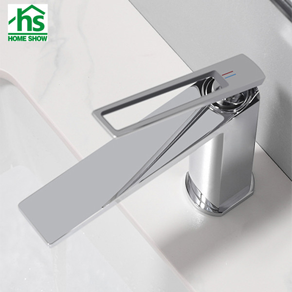Wholesale OEM ODM Single Hollow Handle Hotel Brass Basin Faucet for Bathroom M30 1001