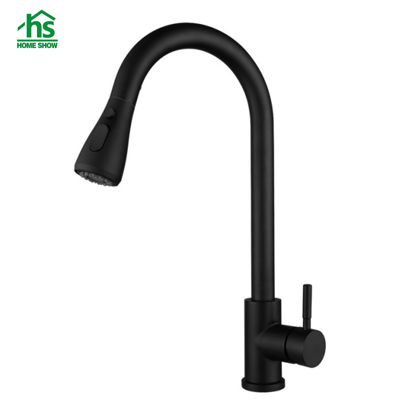 Matt Black OEM Stainless Steel Kitchen Faucet  C03 1672