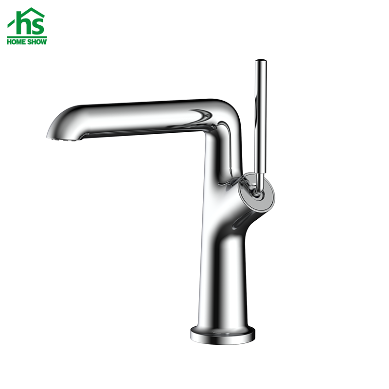 Chrome Single Lever  Basin Mixer Fashionable Brass  Bathroom Faucet C03 1617