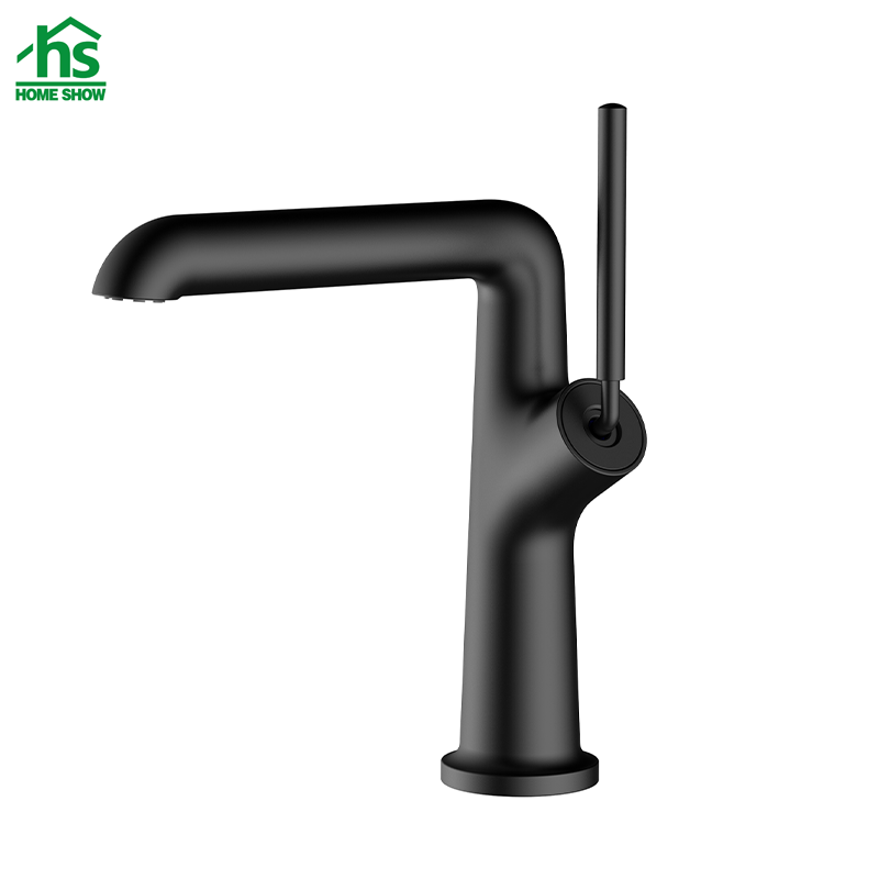 Manufacturer OEM Black Color Brass Single Lever Basin Mixer Faucet M02 1789