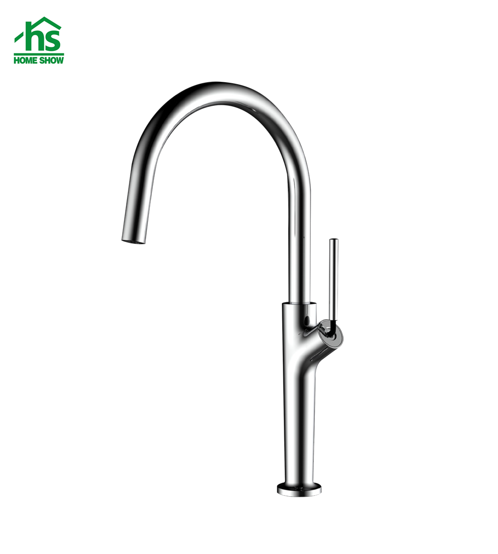 Chrome Brass Single Handle Kitchen Sink Faucets C03 1620