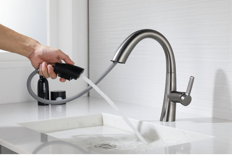 stainless steel kitchen faucet