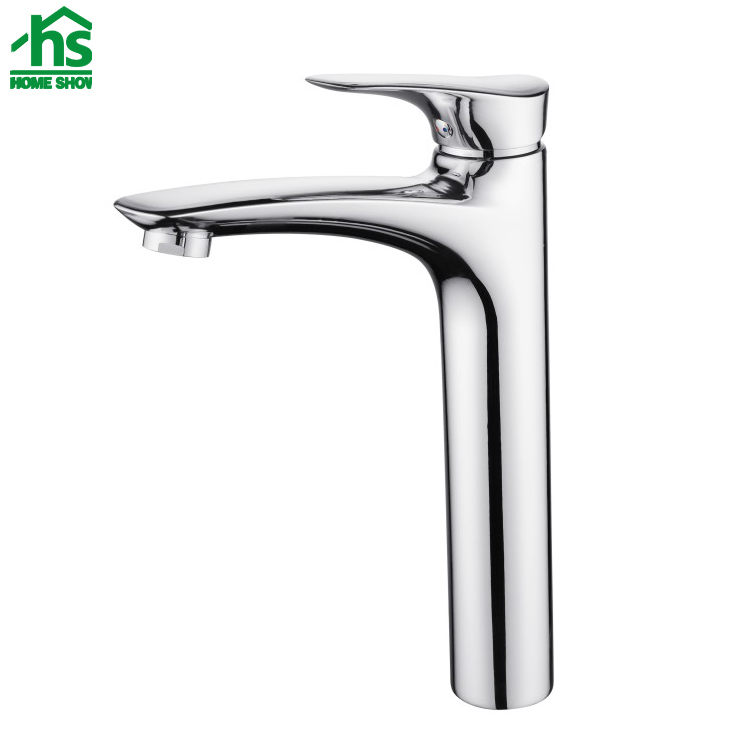 Factory Price Bathroom Brass Material Deck Mount Chrome Basin Mixer Faucet  M11 1001