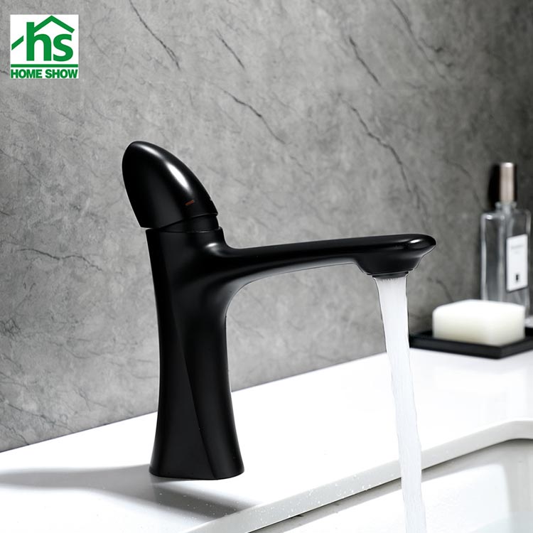 Brass Material Brushed Gold Single Level Basin Faucet for Bathroom M35 3001