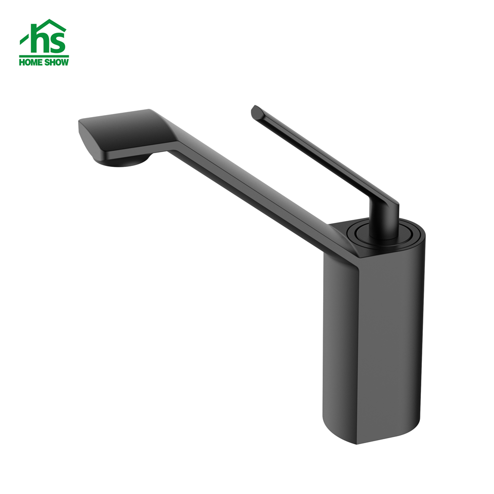 Wholesale In Wall Brass Single Level Matt Black Basin Mixer Faucet M42 2003