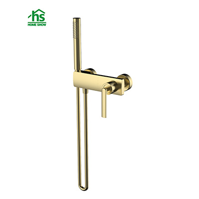 Factory Brushed Gold Single Function Brass Material Bath and Shower Faucet Mixer for Bathroom D42 4001
