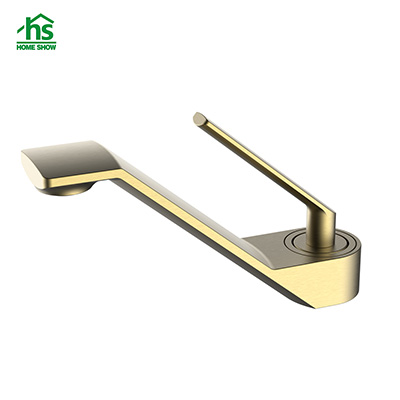Manufacturer Direct Supply Brass Material Brushed Gold Single Level Basin Mixer Faucet M42 4001