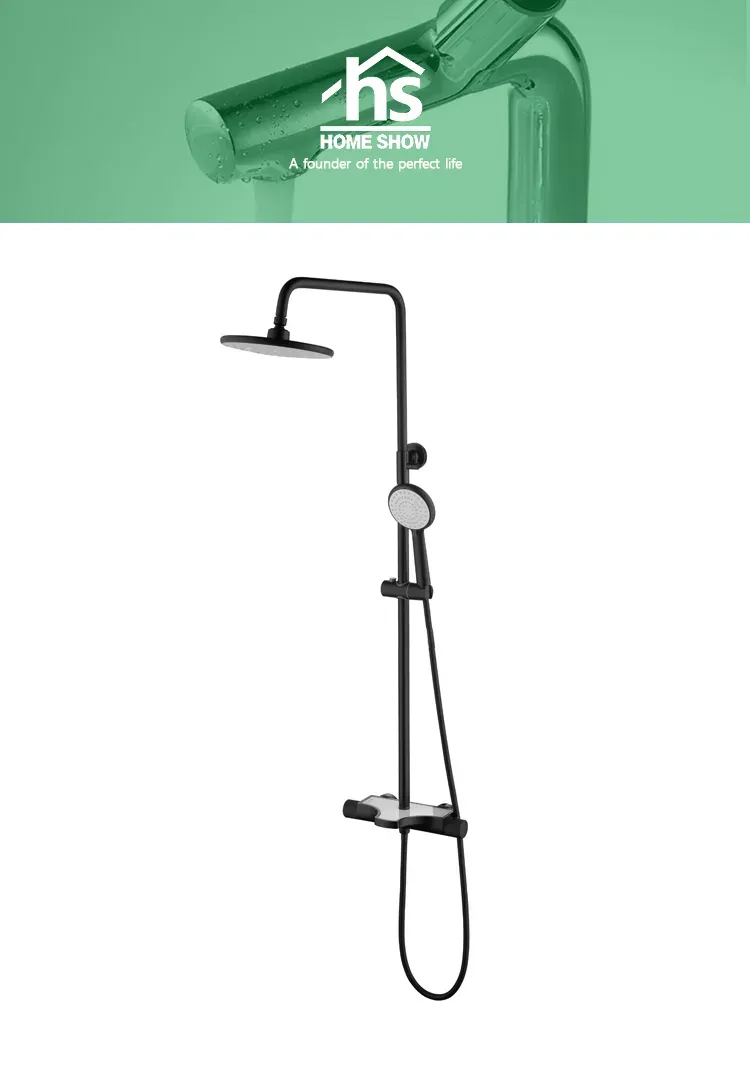 black shower mixer