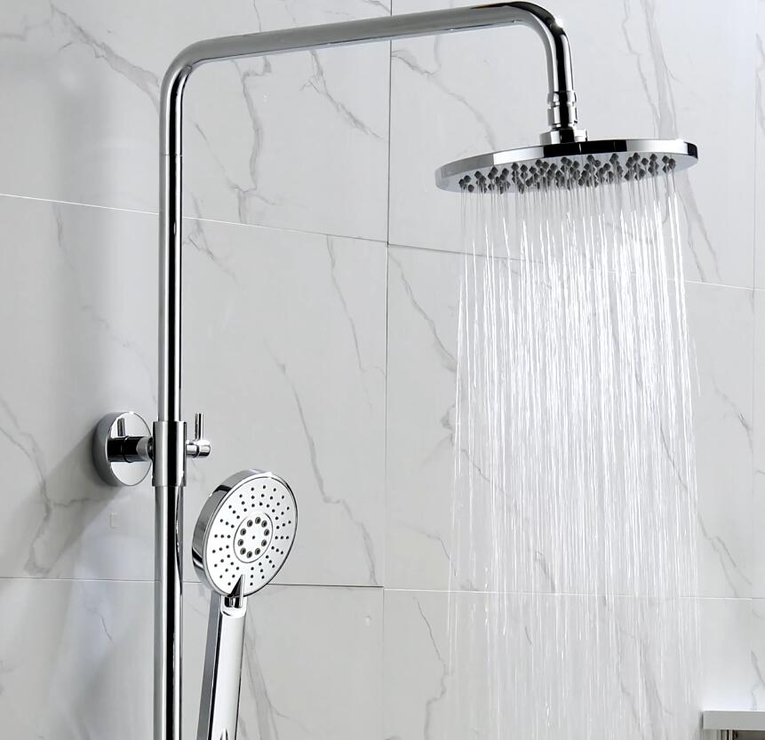 Wall Mount Design 3 Function Chrome Plated Brass Bathroom Shower Set D05 1158