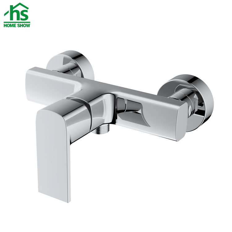 Customized Hotel Bathroom Classic Chrome Wall Mounted Brass Thermostatic Shower Faucet Set