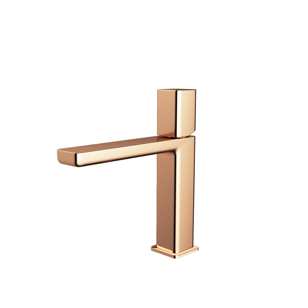 Rose Gold Color In Bulk Wholesale Factory Direct Brass Basin Faucet