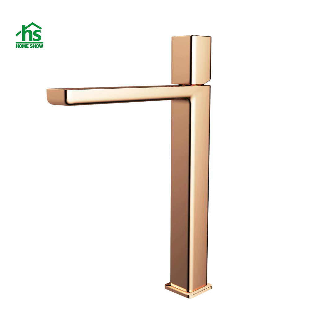 Rose Gold Color In Bulk Wholesale Factory Direct Brass Basin Faucet