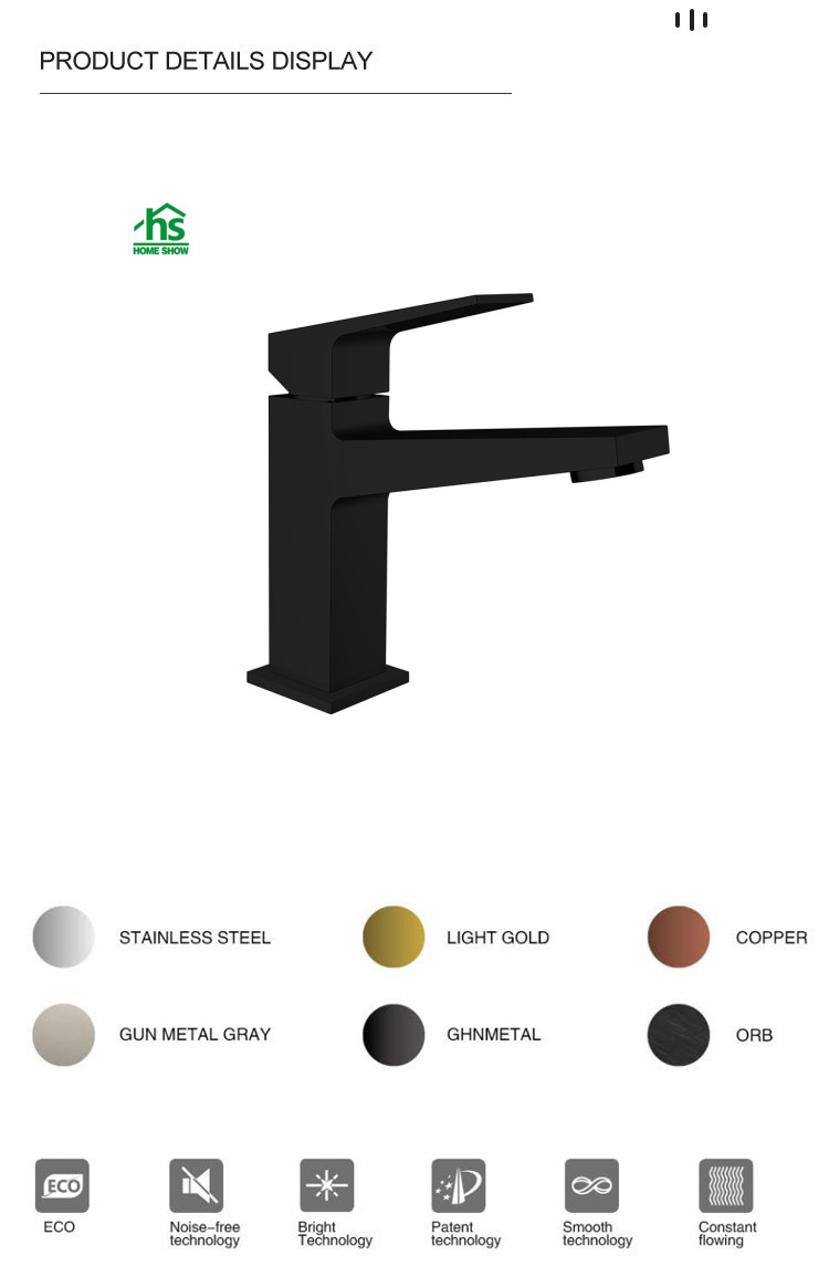 black faucet