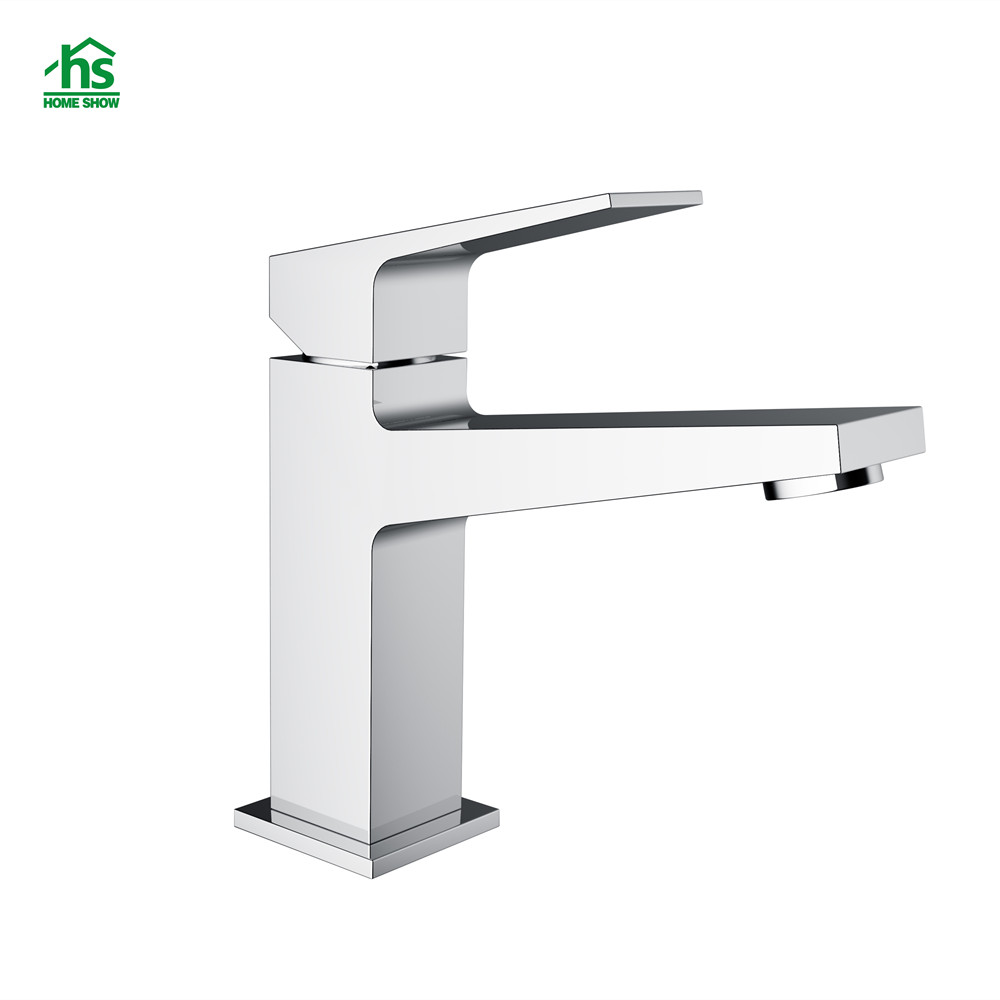 2023 Factory Wholesale New Design Brass Chrome Surface Single Handle Basin Faucet M48 1001