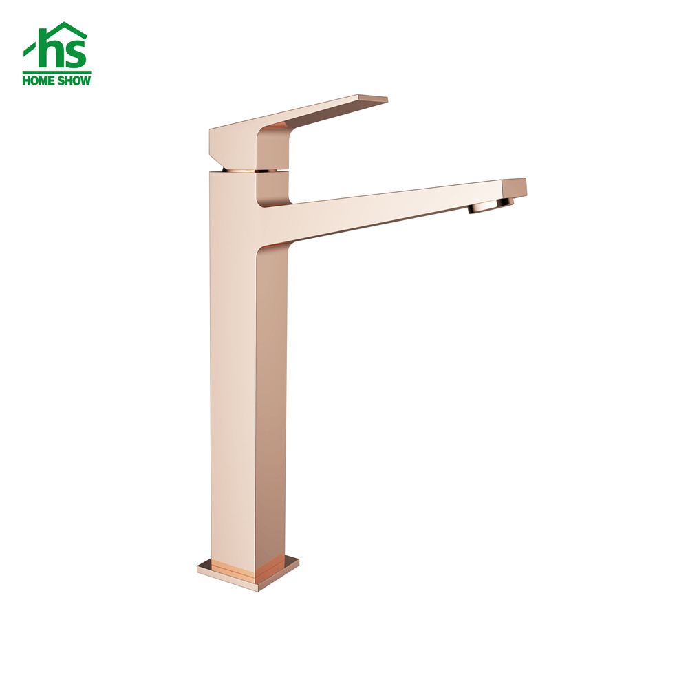 Wholesale Factory Gold Surface Tall Size Brass Basin Faucet for Bathroom M48 2003