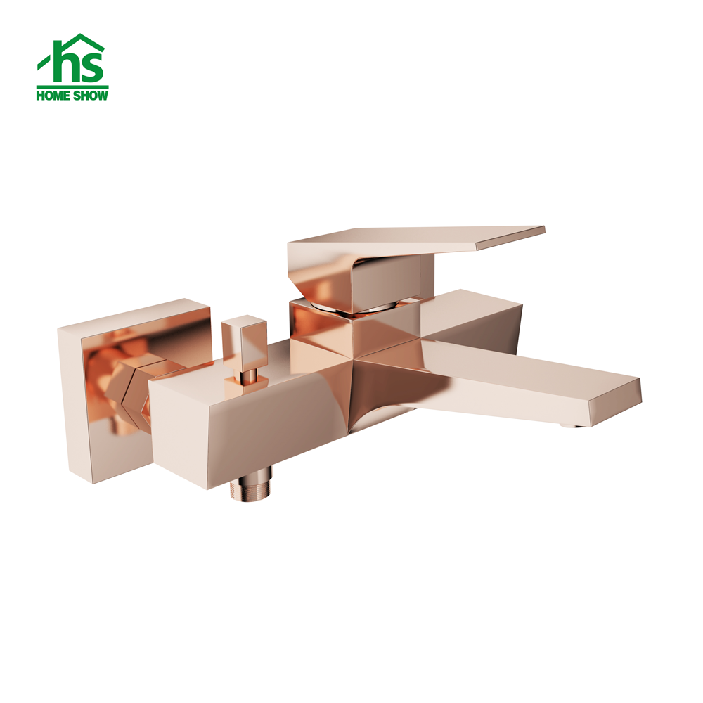 2 Function Factory Wholesale Single Lever 5 Year Warranty Rose Gold Bathtub Shower Mixer for Bathroom D48 2005