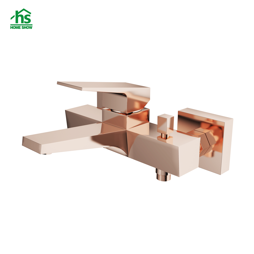 2 Function Factory Wholesale Single Lever 5 Year Warranty Rose Gold Bathtub Shower Mixer for Bathroom D48 2005