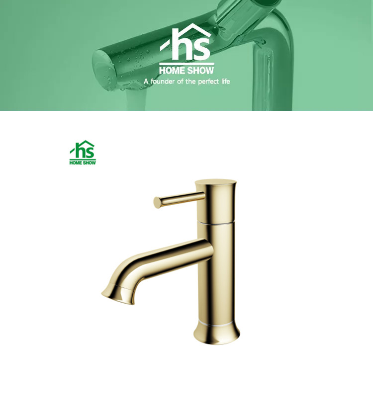 gold basin faucet